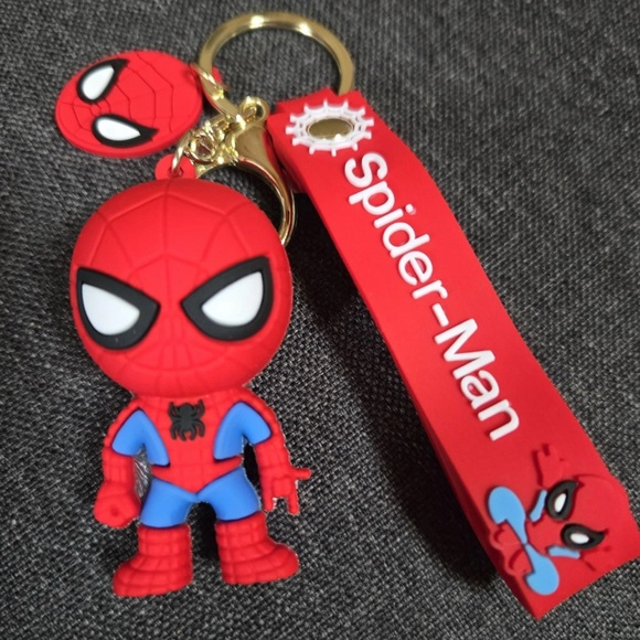 Marvel The Amazing Spider-Man Keychain Hanger Rubber Pendant - Picture 1 of 6